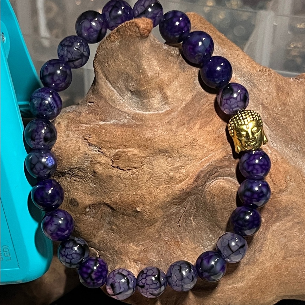 8mm dark purple Dragon vein